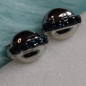 Saturn Blue Diamond Earrings